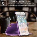 For iPhone SE 2022 / SE 2020 / 8 / 7 KLT888-2 Retro 2 in 1 Detachable Magnetic Horizontal Flip TPU + PU Leather Case with Holder & Card Slots & Photo Frame & Wallet(Purple)