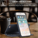 For iPhone SE 2022 / SE 2020 / 8 / 7 KLT888-2 Retro 2 in 1 Detachable Magnetic Horizontal Flip TPU + PU Leather Case with Holder & Card Slots & Photo Frame & Wallet(Dark Blue)