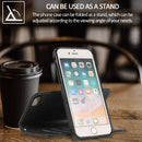 For iPhone SE 2022 / SE 2020 / 8 / 7 KLT888-2 Retro 2 in 1 Detachable Magnetic Horizontal Flip TPU + PU Leather Case with Holder & Card Slots & Photo Frame & Wallet(Black)