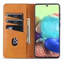 For Samsung Galaxy Note 10 Lite AZNS Magnetic Calf Texture Horizontal Flip Leather Case with Card Slots & Holder & Wallet(Dark Green)