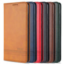 For Samsung Galaxy Note 10 Lite AZNS Magnetic Calf Texture Horizontal Flip Leather Case with Card Slots & Holder & Wallet(Dark Green)