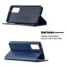 For Samsung Galaxy S20 FE 5G / S20 Lite Rhombus Texture Horizontal Flip Magnetic Leather Case with Holder & Card Slots(Blue)