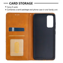 For Samsung Galaxy S20 FE 5G / S20 Lite Rhombus Texture Horizontal Flip Magnetic Leather Case with Holder & Card Slots(Yellow)