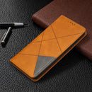 For Samsung Galaxy S20 FE 5G / S20 Lite Rhombus Texture Horizontal Flip Magnetic Leather Case with Holder & Card Slots(Yellow)