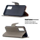 For Samsung Galaxy S20 FE 5G / S20 Lite Litchi Texture Pure Color Horizontal Flip PU Leather Case with Holder & Card Slots & Wallet & Lanyard(Grey)