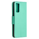 For Samsung Galaxy S20 FE 5G / S20 Lite Litchi Texture Pure Color Horizontal Flip PU Leather Case with Holder & Card Slots & Wallet & Lanyard(Green)
