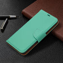 For Samsung Galaxy S20 FE 5G / S20 Lite Litchi Texture Pure Color Horizontal Flip PU Leather Case with Holder & Card Slots & Wallet & Lanyard(Green)