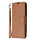 For Samsung Galaxy S20 FE 5G / S20 Lite Litchi Texture Pure Color Horizontal Flip PU Leather Case with Holder & Card Slots & Wallet & Lanyard(Brown)