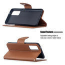 For Samsung Galaxy S20 FE 5G / S20 Lite Litchi Texture Pure Color Horizontal Flip PU Leather Case with Holder & Card Slots & Wallet & Lanyard(Brown)