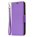 For Samsung Galaxy S20 FE 5G / S20 Lite Litchi Texture Pure Color Horizontal Flip PU Leather Case with Holder & Card Slots & Wallet & Lanyard(Purple)
