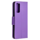 For Samsung Galaxy S20 FE 5G / S20 Lite Litchi Texture Pure Color Horizontal Flip PU Leather Case with Holder & Card Slots & Wallet & Lanyard(Purple)