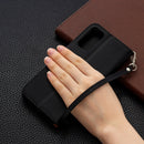 For Samsung Galaxy S20 FE 5G / S20 Lite Litchi Texture Pure Color Horizontal Flip PU Leather Case with Holder & Card Slots & Wallet & Lanyard(Black)