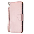 For Samsung Galaxy S20 FE 5G / S20 Lite Litchi Texture Pure Color Horizontal Flip PU Leather Case with Holder & Card Slots & Wallet & Lanyard(Rose Gold)