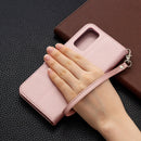 For Samsung Galaxy S20 FE 5G / S20 Lite Litchi Texture Pure Color Horizontal Flip PU Leather Case with Holder & Card Slots & Wallet & Lanyard(Rose Gold)