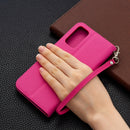For Samsung Galaxy S20 FE 5G / S20 Lite Litchi Texture Pure Color Horizontal Flip PU Leather Case with Holder & Card Slots & Wallet & Lanyard(Rose Red)