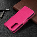 For Samsung Galaxy S20 FE 5G / S20 Lite Embossing Two Butterflies Pattern Horizontal Flip PU Leather Case with Holder & Card Slot & Wallet & Lanyard(Rose Red)
