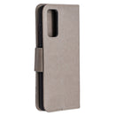 For Samsung Galaxy S20 FE 5G / S20 Lite Embossing Two Butterflies Pattern Horizontal Flip PU Leather Case with Holder & Card Slot & Wallet & Lanyard(Grey)