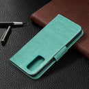 For Samsung Galaxy S20 FE 5G / S20 Lite Embossing Two Butterflies Pattern Horizontal Flip PU Leather Case with Holder & Card Slot & Wallet & Lanyard(Green)
