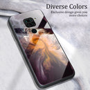 For Xiaomi Redmi Note 9 Marble Pattern Glass Protective Case(DL01)