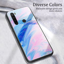 For Xiaomi Redmi Note 8T Marble Pattern Glass Protective Case(DL05)
