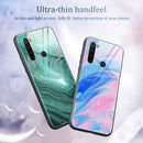 For Xiaomi Redmi Note 8T Marble Pattern Glass Protective Case(DL05)