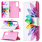 For Samsung Galaxy S20 FE 5G / S20 Lite Colored Drawing Pattern Horizontal Flip Leather Case with Holder & Card Slots & Wallet(Sun Flower)