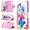 For Samsung Galaxy S20 FE 5G / S20 Lite Colored Drawing Pattern Horizontal Flip Leather Case with Holder & Card Slots & Wallet(Two Butterflies)