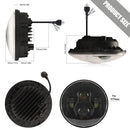 7 inch H4 / H13 DC 9V-30V 4000LM 6000K 40W 7 inch Car Round Shape LED Headlight Lamps for Jeep Wrangler