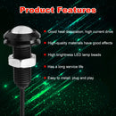 10 PCS 23mm 12LEDs SMD-4014 DC9-80V Motorcycle Eagle Eye Light(White Light)