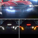 10 PCS 23mm 12LEDs SMD-4014 DC9-80V Motorcycle Eagle Eye Light(White and Yellow Light)