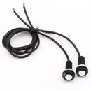 10 PCS 18mm 1.5W DC9-80V Motorcycle Eagle Eye Light Double Lens(White Light)