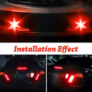 10 PCS 18mm 1.5W DC9-80V Motorcycle Eagle Eye Light Double Lens(Red Light)