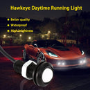 10 PCS 18mm 1.5W DC9-80V Motorcycle Eagle Eye Light Double Lens(Yellow Light)