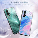 For Huawei Honor 20 / nova 5T Marble Pattern Glass Protective Case(DL04)