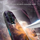 For Huawei Honor 20 / nova 5T Marble Pattern Glass Protective Case(DL04)