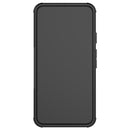 For Google Pixel 5 Tire Texture Shockproof TPU + PC Protective Case with Holder(Black)