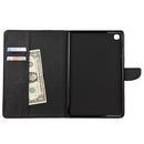 For Samsung Galaxy Tab A7 10.4 (2020) T505 Butterfly Flower Embossing Pattern Horizontal Flip Leather Case with Holder & Card Slots & Wallet(Black)