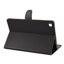 For Samsung Galaxy Tab A7 10.4 (2020) T505 Butterfly Flower Embossing Pattern Horizontal Flip Leather Case with Holder & Card Slots & Wallet(Black)