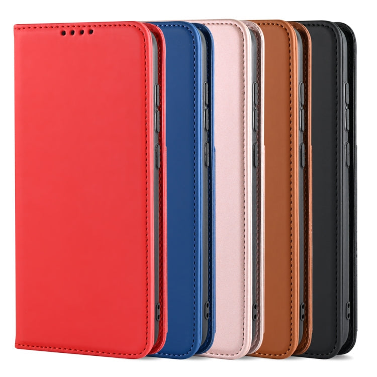 For Samsung Galaxy S10 Lite Strong Magnetism Shockproof Horizontal Flip Liquid Feel Leather Case with Holder & Card Slots & Wallet(Brown)