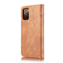 For Samsung Galaxy S20 FE DG.MING Crazy Horse Texture Flip Detachable Magnetic Leather Case with Holder & Card Slots & Wallet(Brown)