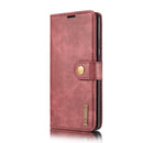 For Samsung Galaxy S20 FE DG.MING Crazy Horse Texture Flip Detachable Magnetic Leather Case with Holder & Card Slots & Wallet(Red)