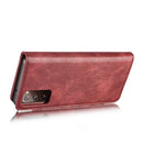 For Samsung Galaxy S20 FE DG.MING Crazy Horse Texture Flip Detachable Magnetic Leather Case with Holder & Card Slots & Wallet(Red)