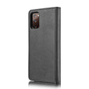 For Samsung Galaxy S20 FE DG.MING Crazy Horse Texture Flip Detachable Magnetic Leather Case with Holder & Card Slots & Wallet(Black)
