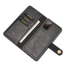 For Samsung Galaxy S20 FE DG.MING Crazy Horse Texture Flip Detachable Magnetic Leather Case with Holder & Card Slots & Wallet(Black)