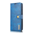 For Samsung Galaxy S20 FE DG.MING Crazy Horse Texture Flip Detachable Magnetic Leather Case with Holder & Card Slots & Wallet (Blue)