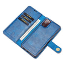 For Samsung Galaxy S20 FE DG.MING Crazy Horse Texture Flip Detachable Magnetic Leather Case with Holder & Card Slots & Wallet (Blue)