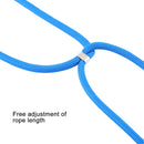 For iPhone 12 / 12 Pro Four-Corner Shockproof Transparent TPU Case with Lanyard(Blue)