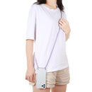 For iPhone 12 / 12 Pro Four-Corner Shockproof Transparent TPU Case with Lanyard(Purple Blue Yellow)