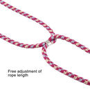 For iPhone 12 / 12 Pro Four-Corner Shockproof Transparent TPU Case with Lanyard(Red Grey Yellow)