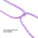 For iPhone 12 / 12 Pro Four-Corner Shockproof Transparent TPU Case with Lanyard(Purple)